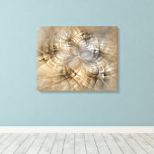 Aardtinten Abstracte Moderne Fractale Kunst Textuu Canvas Afdruk (Insitu (Houten vloer))