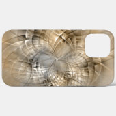 Aardtinten Abstracte Moderne Fractale Kunst Textuu Case-Mate iPhone Case (Achterkant (horizontaal))