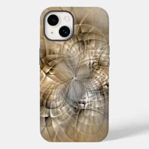 Aardtinten Abstracte Moderne Fractale Kunst Textuu Case-Mate iPhone 14 Hoesje