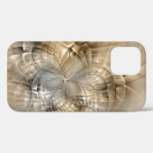 Aardtinten Abstracte Moderne Fractale Kunst Textuu Case-Mate iPhone Case (Achterkant (horizontaal))