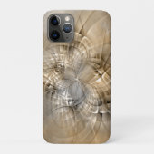 Aardtinten Abstracte Moderne Fractale Kunst Textuu Case-Mate iPhone Case (Achterkant)