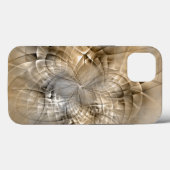 Aardtinten Abstracte Moderne Fractale Kunst Textuu Case-Mate iPhone Case (Achterkant (horizontaal))