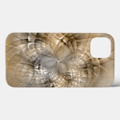 Aardtinten Abstracte Moderne Fractale Kunst Textuu Case-Mate iPhone Case (Achterkant (horizontaal))