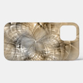 Aardtinten Abstracte Moderne Fractale Kunst Textuu Case-Mate iPhone Case (Achterkant (horizontaal))