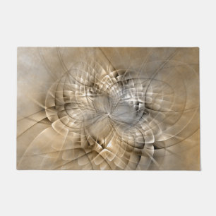 Aardtinten Abstracte Moderne Fractale Kunst Textuu Deurmat