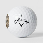 Aardtinten Abstracte Moderne Fractale Kunst Textuu Golfballen (Logo)