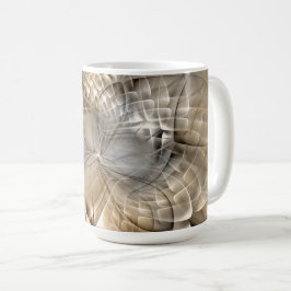 Aardtinten Abstracte Moderne Fractale Kunst Textuu Koffiemok