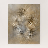 Aardtinten Abstracte Moderne Fractale Kunst Textuu Legpuzzel (Verticaal)