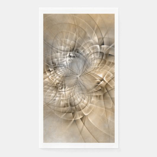 Aardtinten Abstracte Moderne Fractale Kunst Textuu Servet (Voorkant)