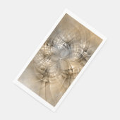 Aardtinten Abstracte Moderne Fractale Kunst Textuu Servet (Hoek)