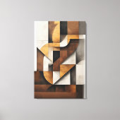Aardtinten en Collage Canvas Afdruk (Voorkant)