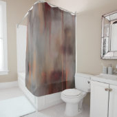 Aardtinten mengen douchegordijn (In situ)