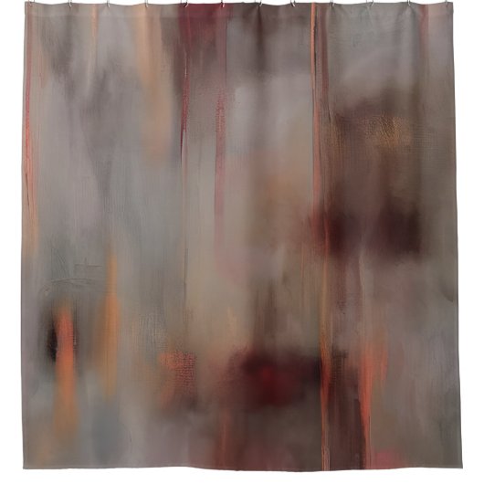 Aardtinten mengen douchegordijn (Voorkant)