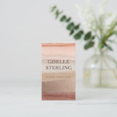 Aardtone Boho Terracotta Waterverf Visitekaartje (Staand voorkant)