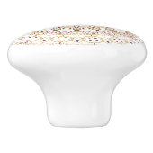 aardtoon geometrisch mandala-patroon keramische knop (Zijkant)