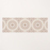 aardtoon geometrisch mandala-patroon yogamat (Voorkant (horizontaal))