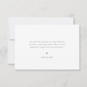 aardtoon kleuren bruiloft bedankt fotokaart (Achterkant)