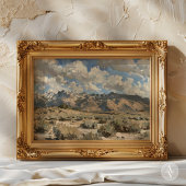 Aardtoon Landschap Schilderen Rustieke Bergkunst Poster