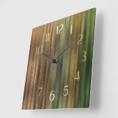 aardtoonstrepen vierkante klok (Hoek)