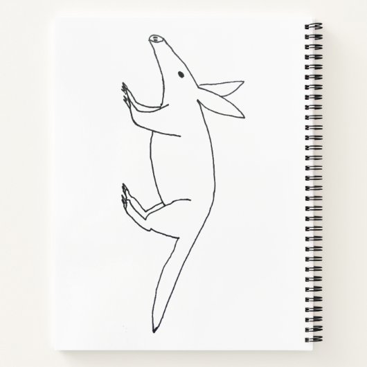 Aardvark Badly Drawn Notitieboek (Achterkant)