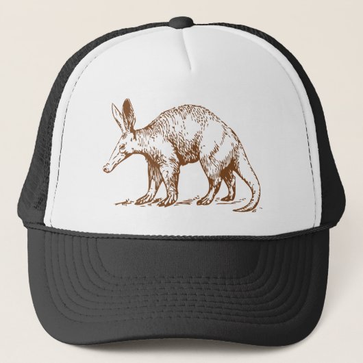 Aardvark Brown Trucker Pet (Voorkant)