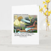 Aardvark Dentistry Funny Gifts & Collectibles Kaart (Gele Bloem)