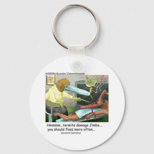 Aardvark Dentistry Funny Gifts & Collectibles Sleutelhanger (Voorkant)