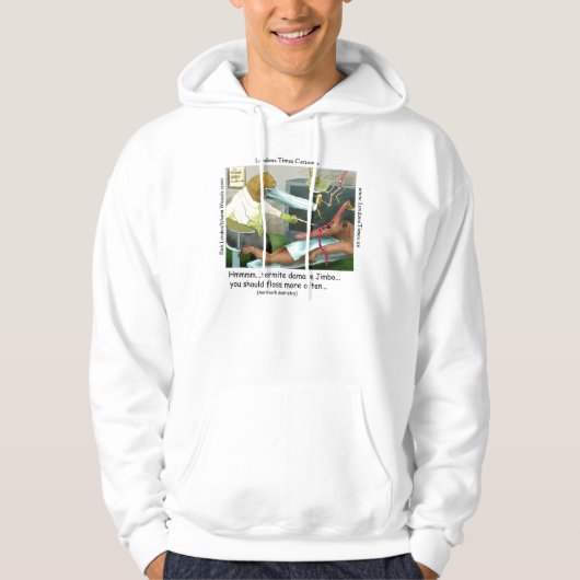 Aardvark Dentistry Funny Hoodie van Rick London (Voorkant)