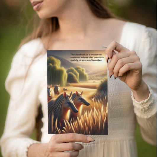 Aardvark Harmony in Natuur Briefkaart