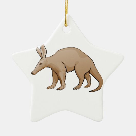 Aardvark Keramisch Ornament (Voorkant)