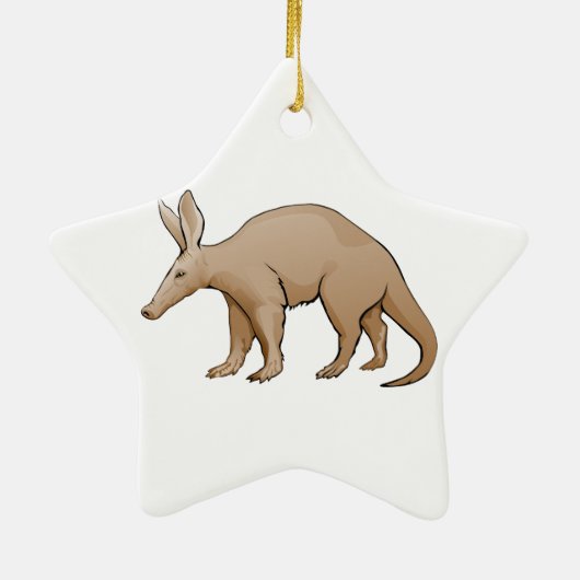 Aardvark Keramisch Ornament (Achterkant)