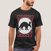 Aardvark Lover  Retro Style Animal T-shirt (Voorkant)