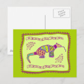 Aardvark Quilt Briefkaart (Voorkant / Achterkant)