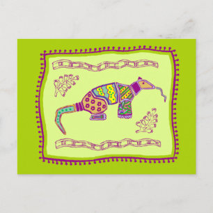Aardvark Quilt Briefkaart