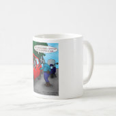 Aardvark rijden terwijl buidel T - shirts Mok Gift (Voorkant rechts)