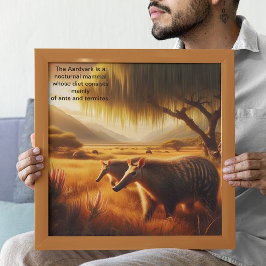 Aardvark Serene Wildlife Harmony Poster