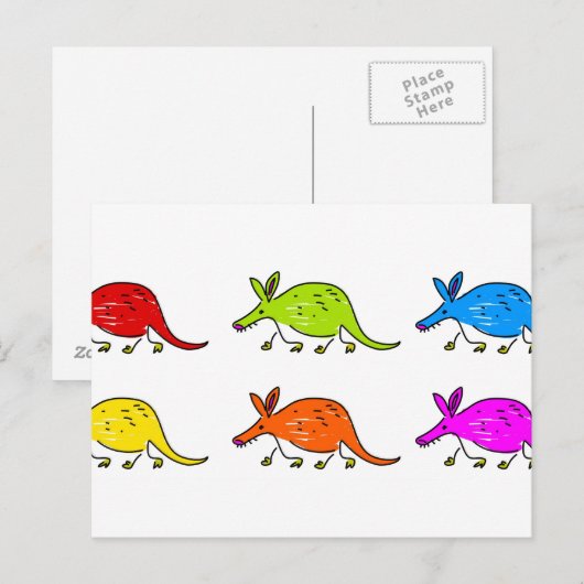 Aardvarken Briefkaart (Voorkant / Achterkant)
