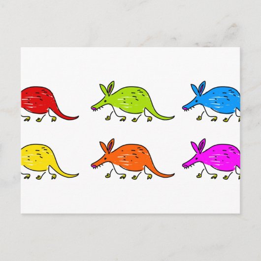 Aardvarken Briefkaart (Voorkant)