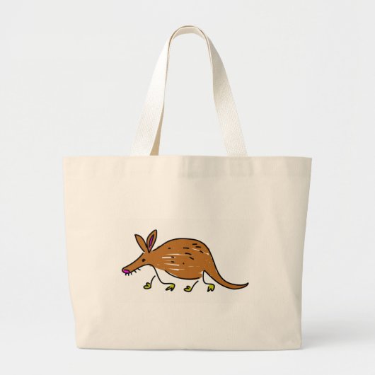 aardvarken grote tote bag (Voorkant)