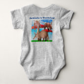 Aardvarken in Wonderland Romper (Achterkant)
