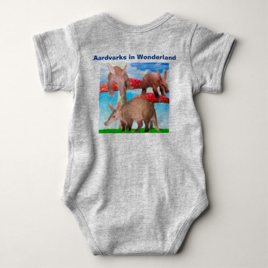 Aardvarken in Wonderland Romper (Achterkant)