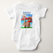 Aardvarken in Wonderland Romper (Achterkant)