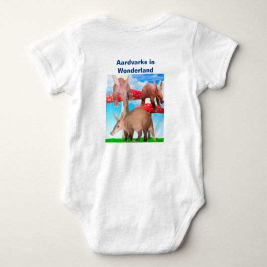 Aardvarken in Wonderland Romper (Achterkant)