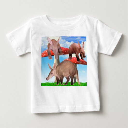Aardvarken in Wonderland T-Shirt (Voorkant)