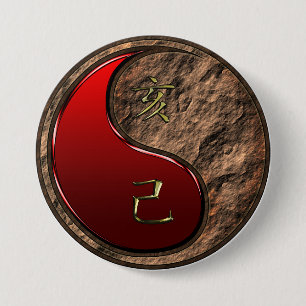 Aardvarken Ronde Button 7,6 Cm