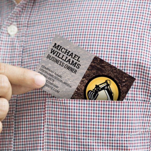 Aardverschuiver | Bouwvoertuig Visitekaartje