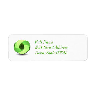 Aardvriendelijk retouradres-etiket etiket