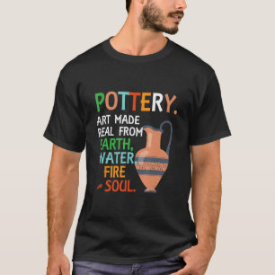 Aardware aardewerk met speciale sculpende keramisc t-shirt