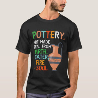 Aardware aardewerk met speciale sculpende keramisc t-shirt