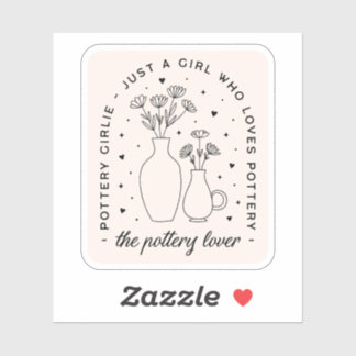 Aardwerk liefhebber meid esthetisch sticker